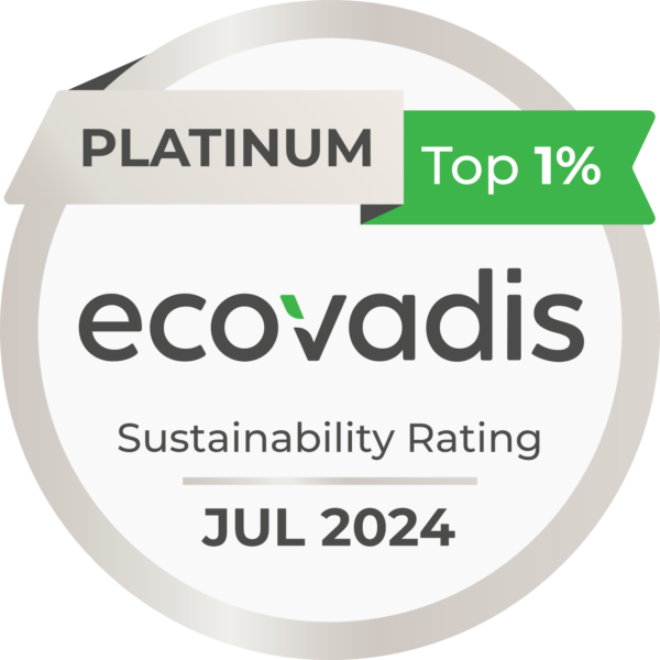 ecovadis top 1% sustainability rating 2024 logo